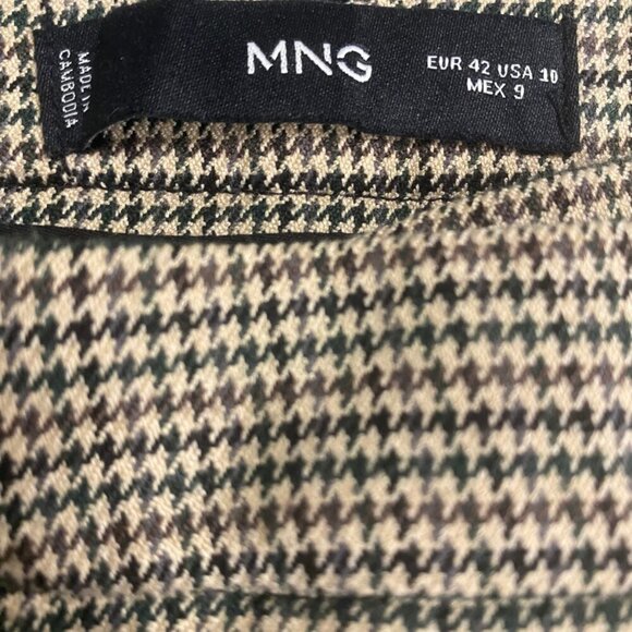 Mango MNG Houndstooth Ankle Pants – Women’s Size 10 – Tailored Trousers - Picture 9 of 11
